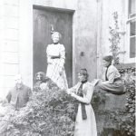 The Morton Family 1830's on The Old Rectory steps